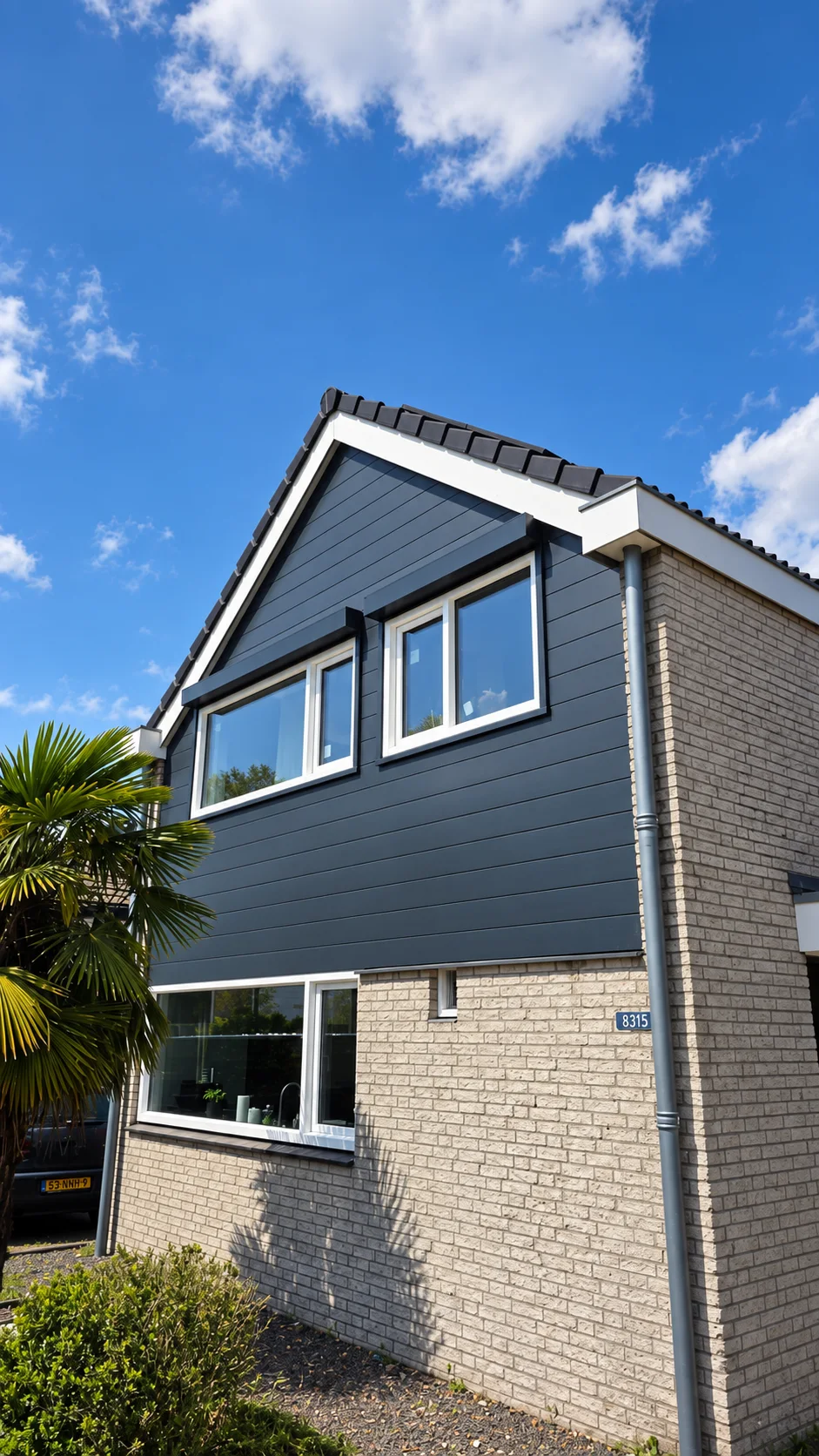 Een nieuwe buitenkant. Zorgvuldig opgebouwd. · Project Wijchen · geretoucheerde foto